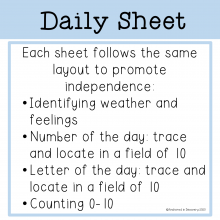 Daily Sheets